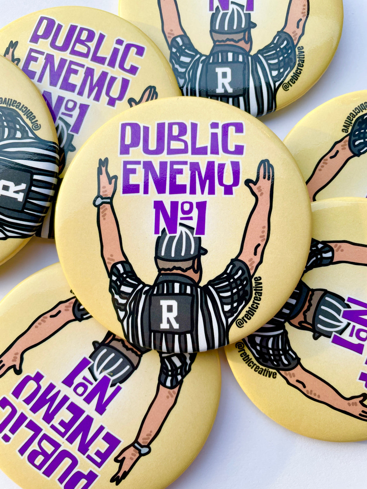 Public Enemy No. 1 - Purple & Yellow