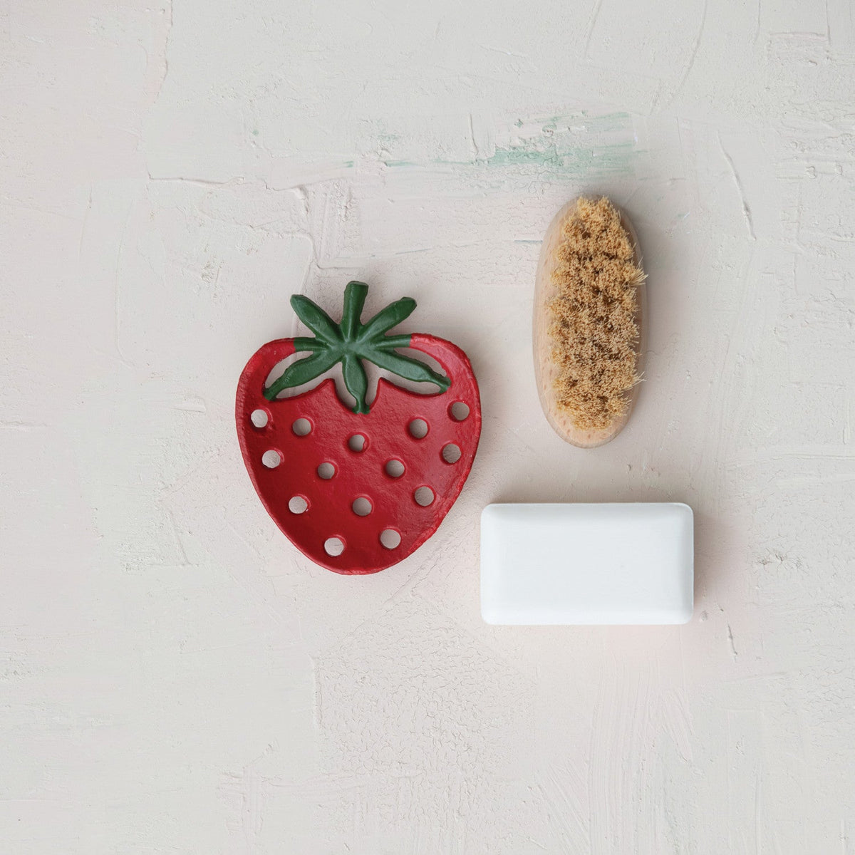 Strawberry Shaped Cast Iron Soap Dish