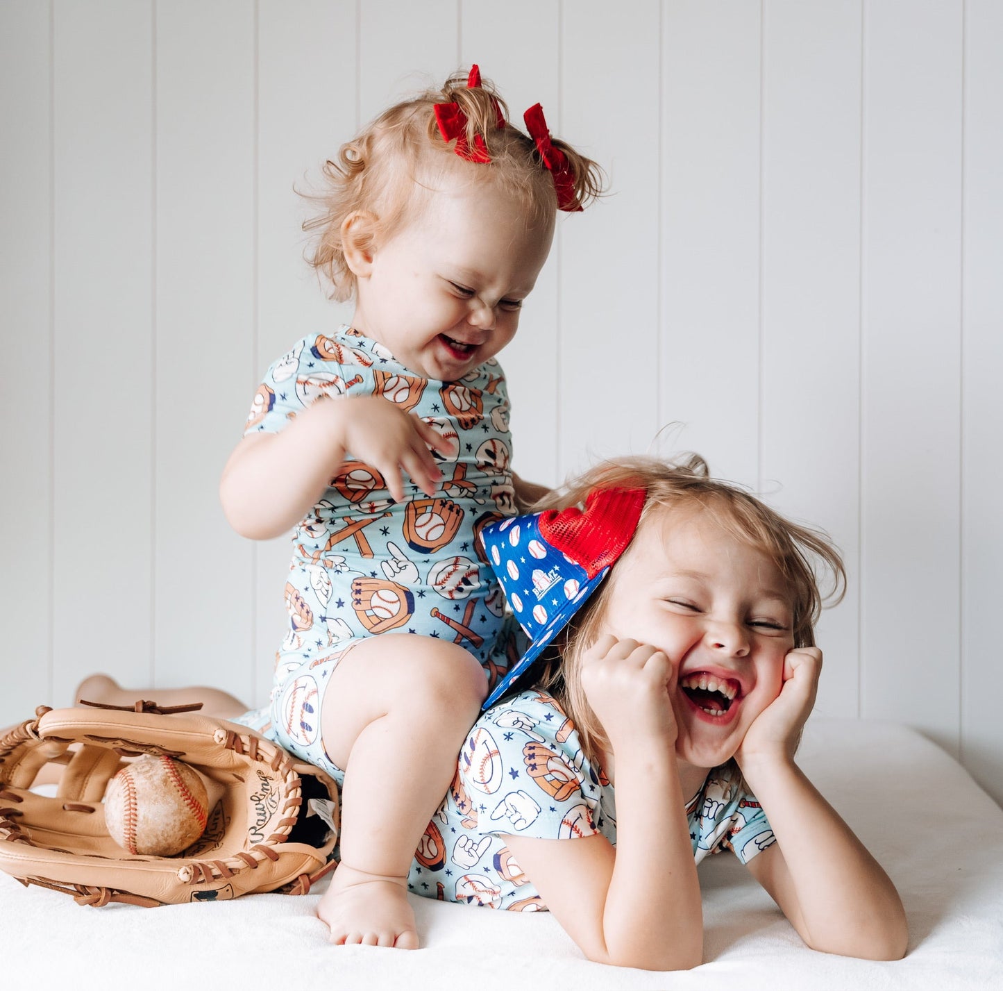 BASEBALL SMILEY DREAM SHORT SET