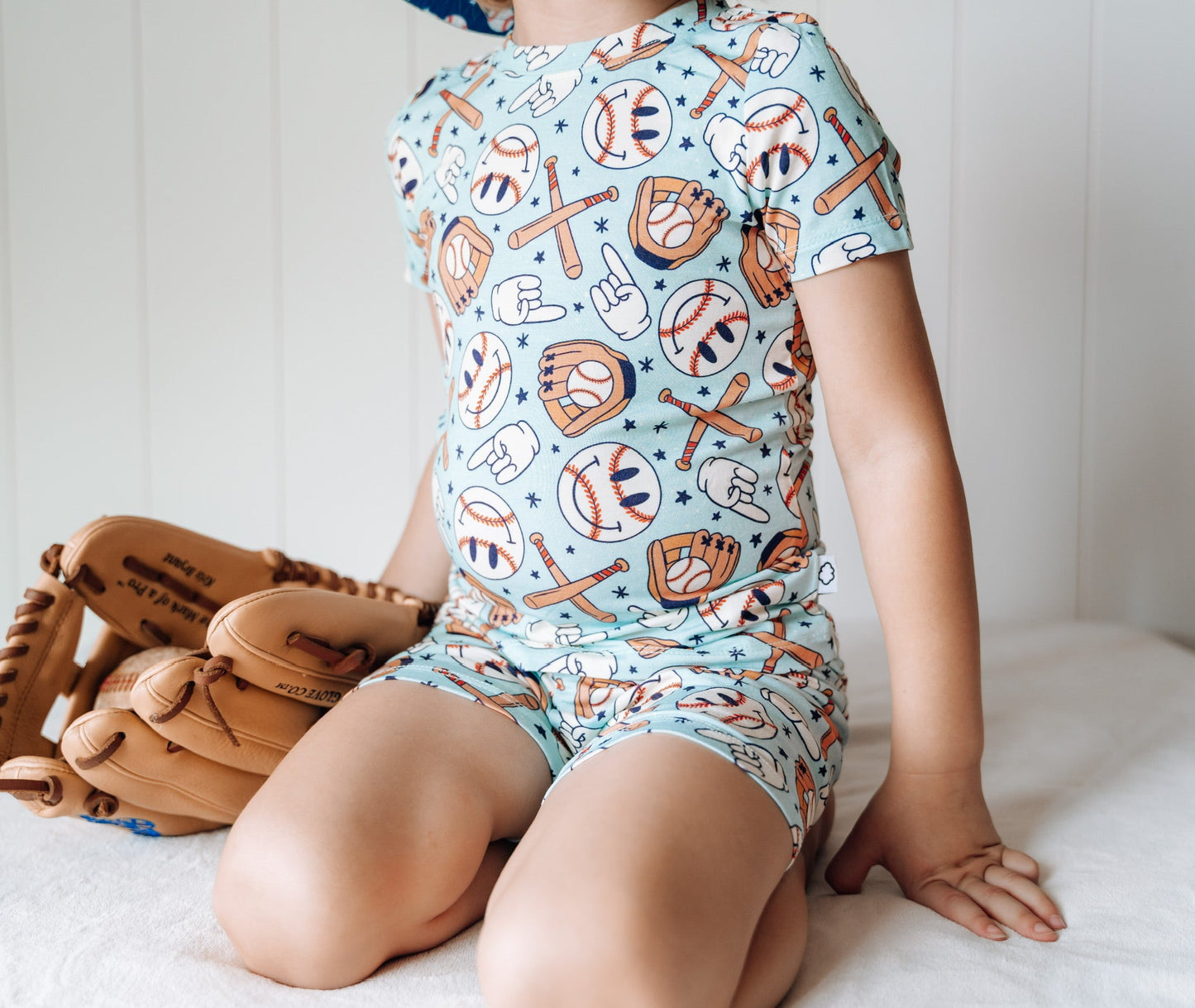 BASEBALL SMILEY DREAM SHORT SET