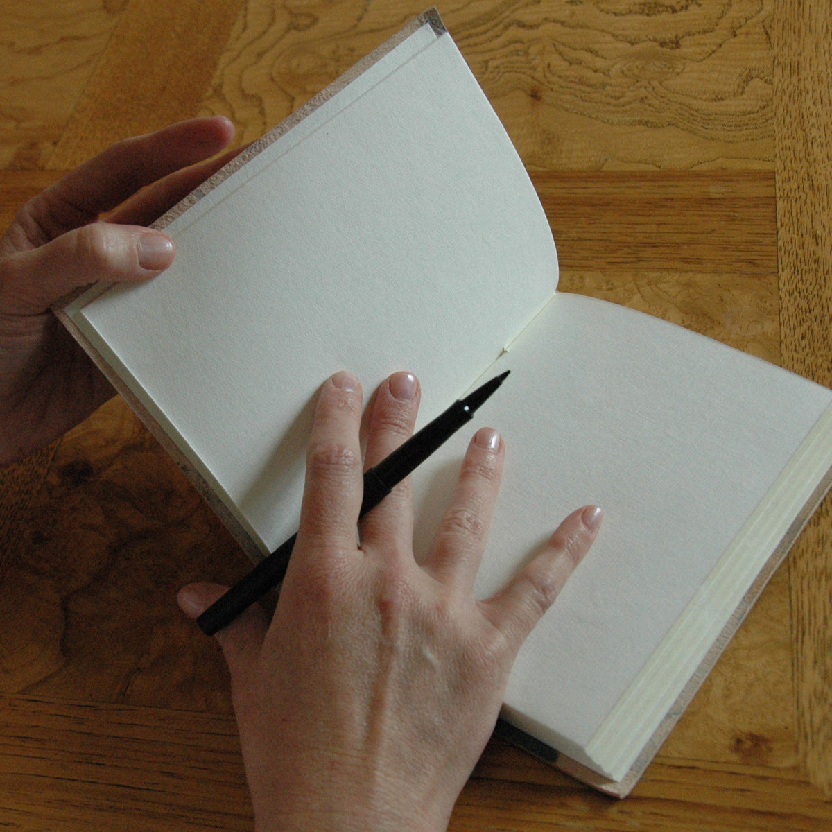 Marbled Leather Journal