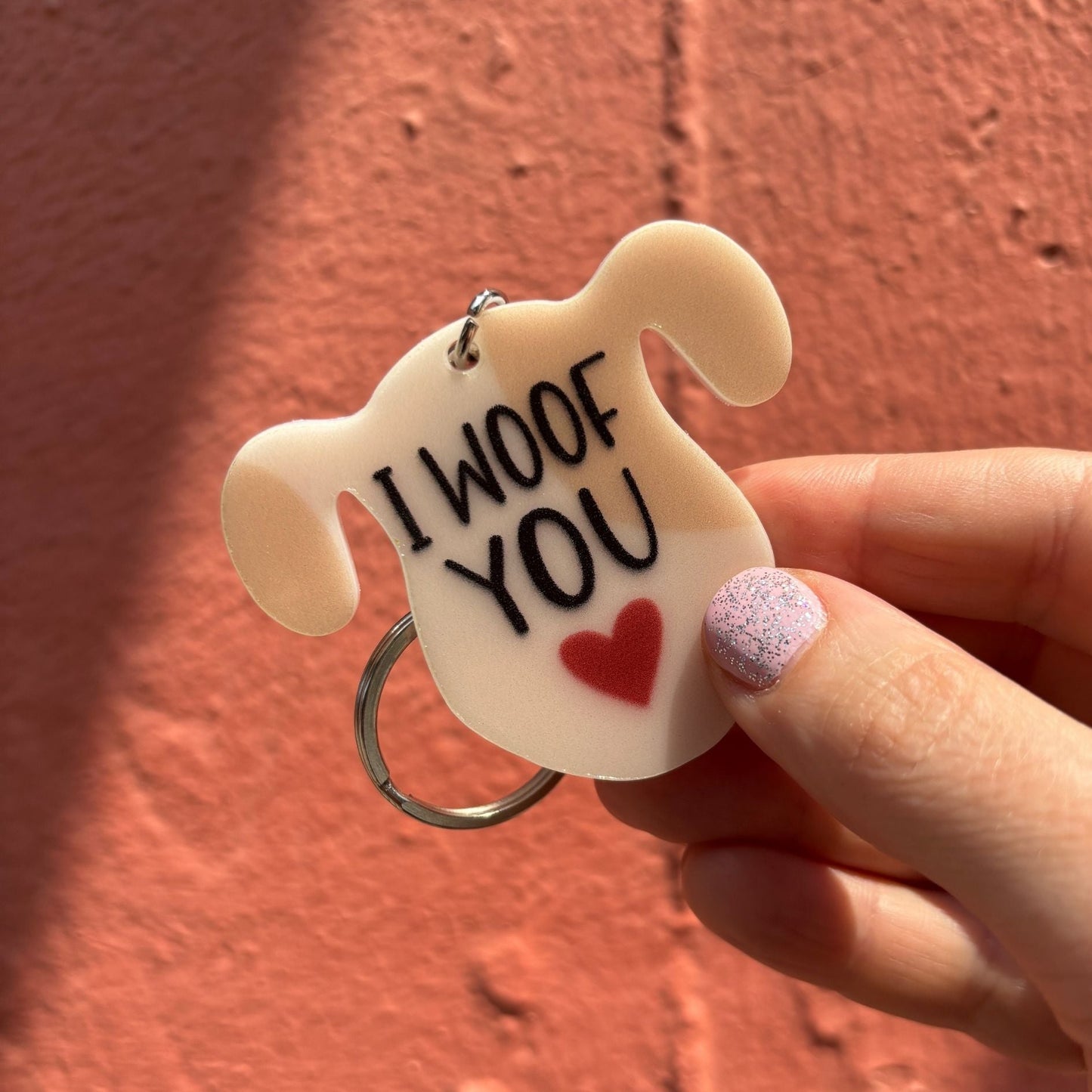 Dog-Themed Acrylic Keychains | 5 Style Options | Rescue Favorite Breed, I Woof You & Puppy Lover
