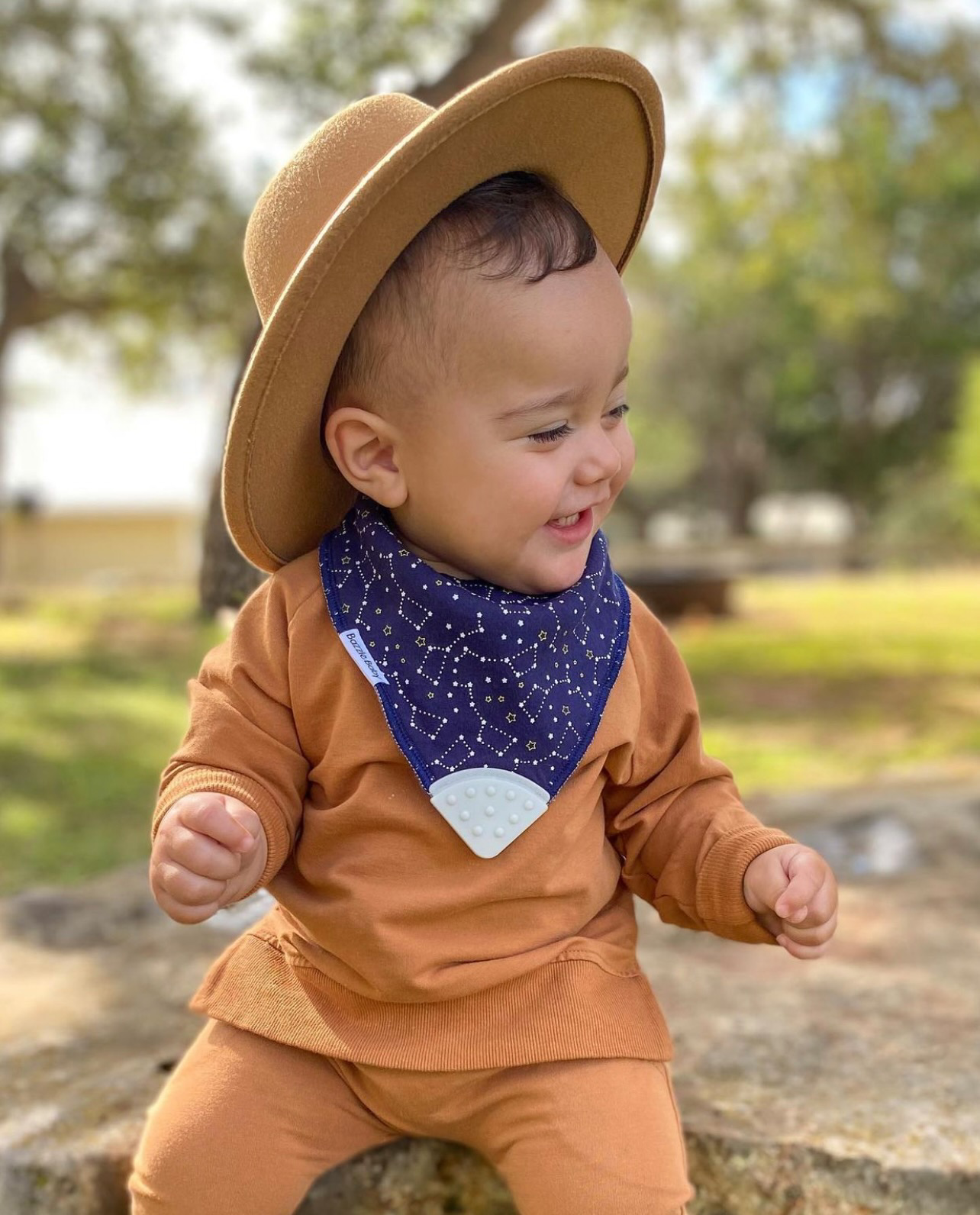 Banda Bib with Teether Attached  - Various Colors