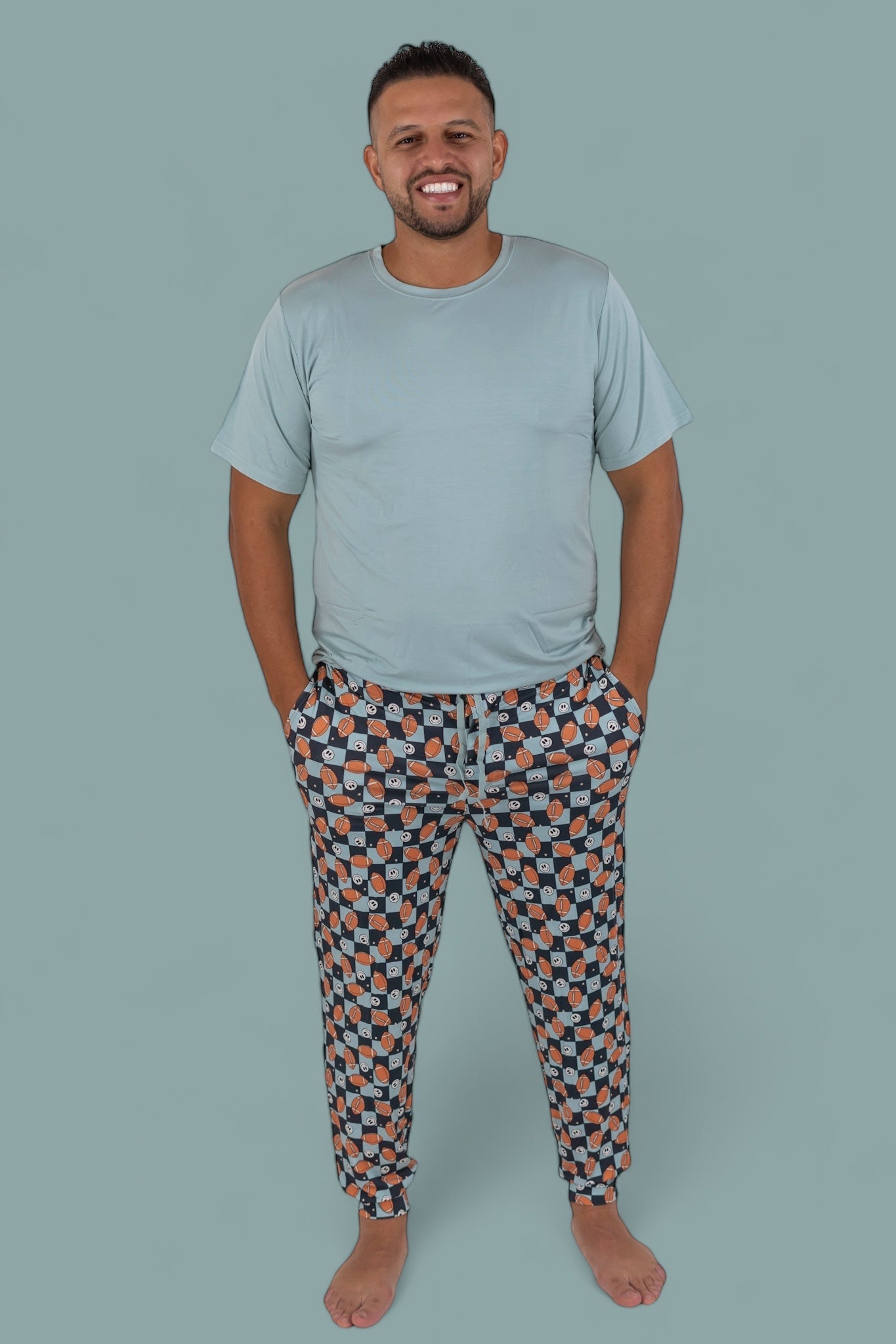 EXCLUSIVE LUKE'S FANTASY FOOTBALL SHORT SLEEVE MEN'S DREAM JOGGER SET