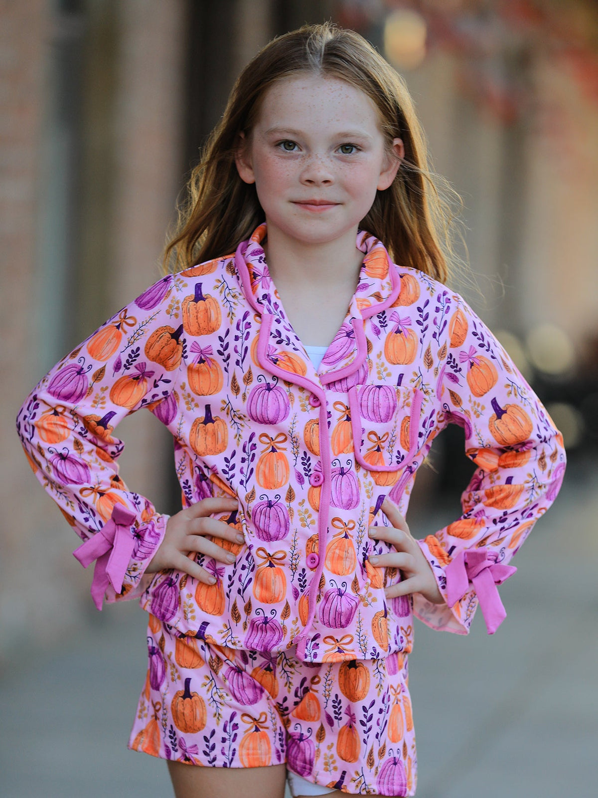Mommy & me Halloween Pumpkin Pajama Set