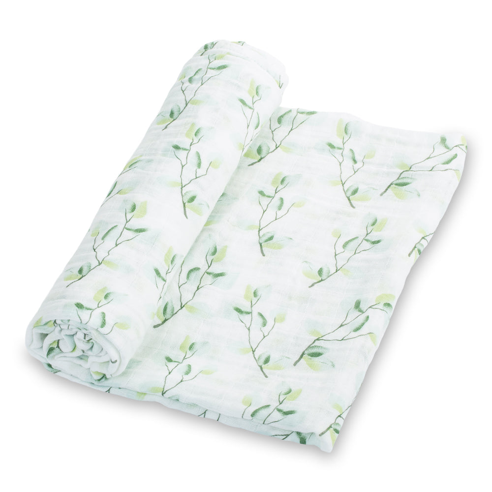 Relaxing Eucalyptus Baby Muslin Swaddle Blanket