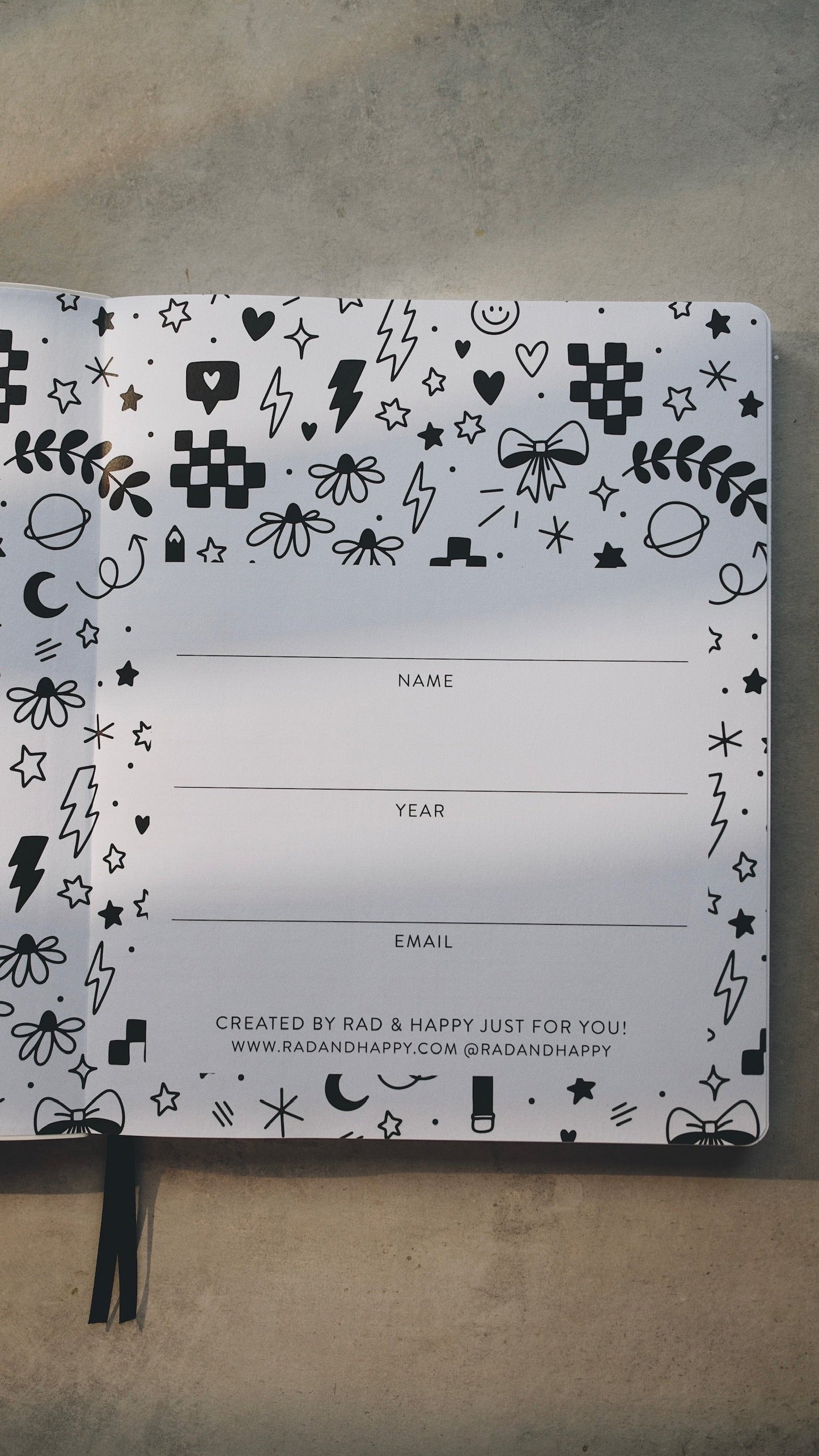 8x10 Undated Education Planner - Doodle Edition