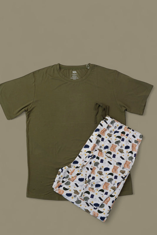 THANK YOU FOR YOUR SERVICE SHORT SLEEVE MEN'S DREAM JOGGER SET