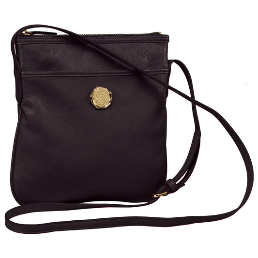 Onyx Black Crossbody Bag