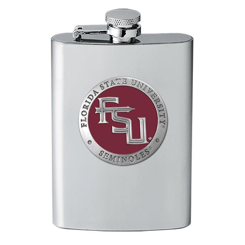 Florida State University FSU Logo Flask