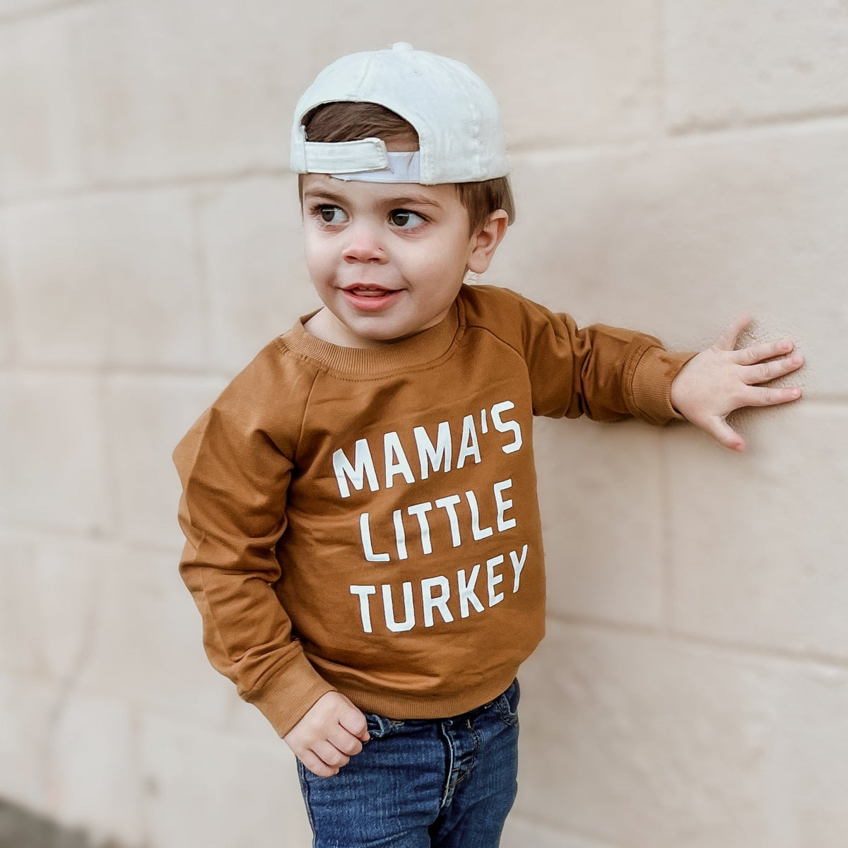 Mama's Little Turkey Organic Cotton Crewneck Sweatshirt