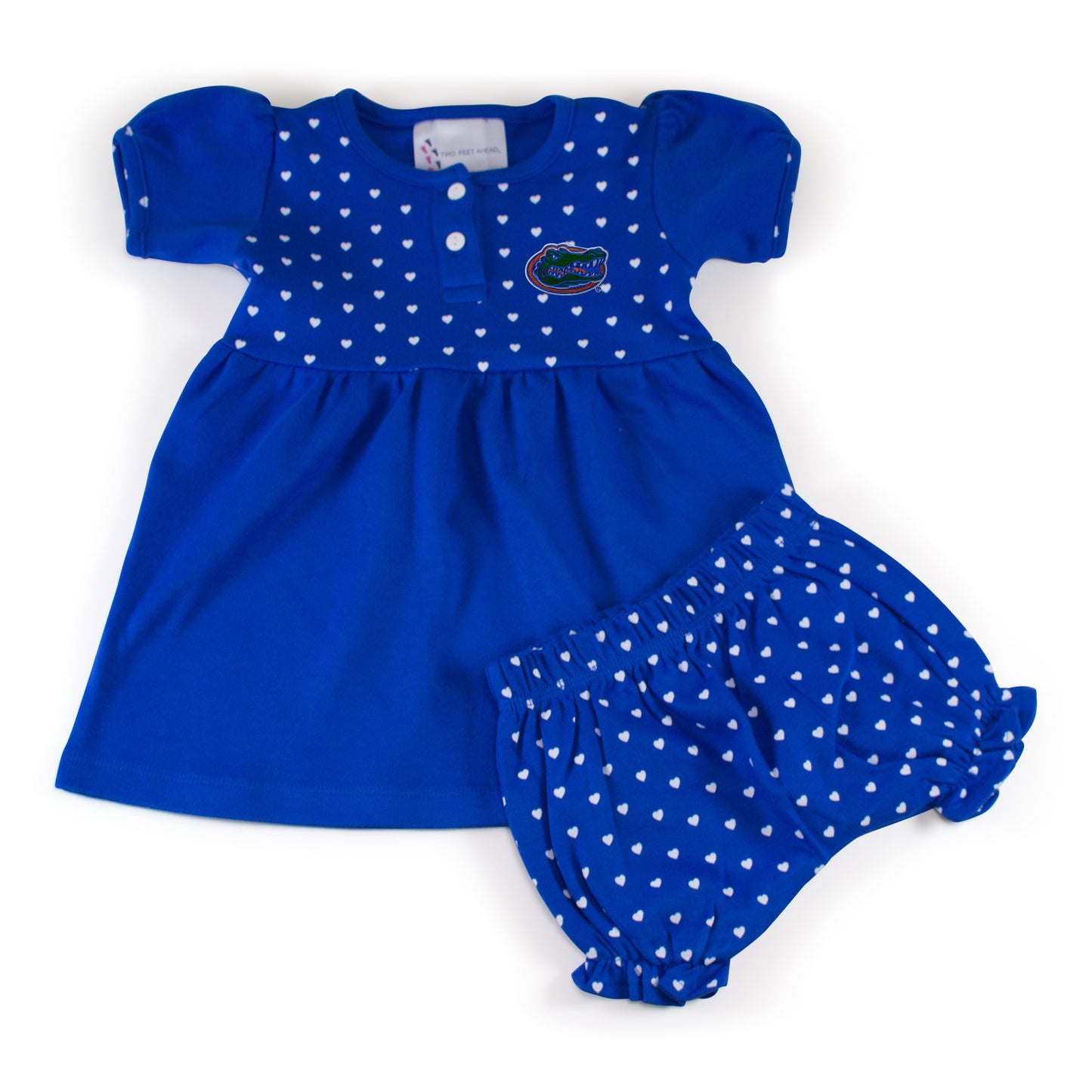 Florida Girl's Heart Dress with Bloomers