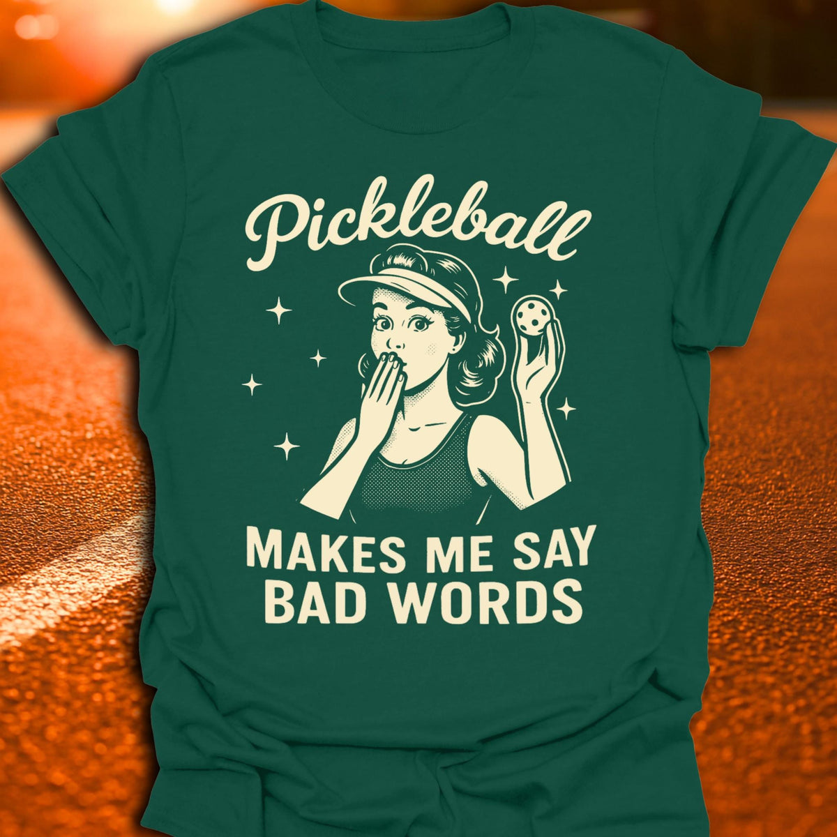 Bad Words Vintage Pickleball T-Shirt