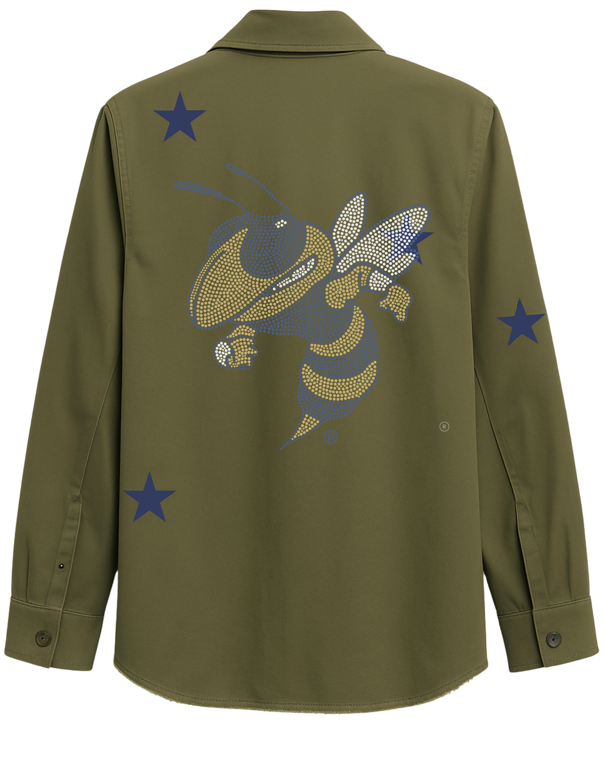 Georgia Tech Buzz Green Shacket