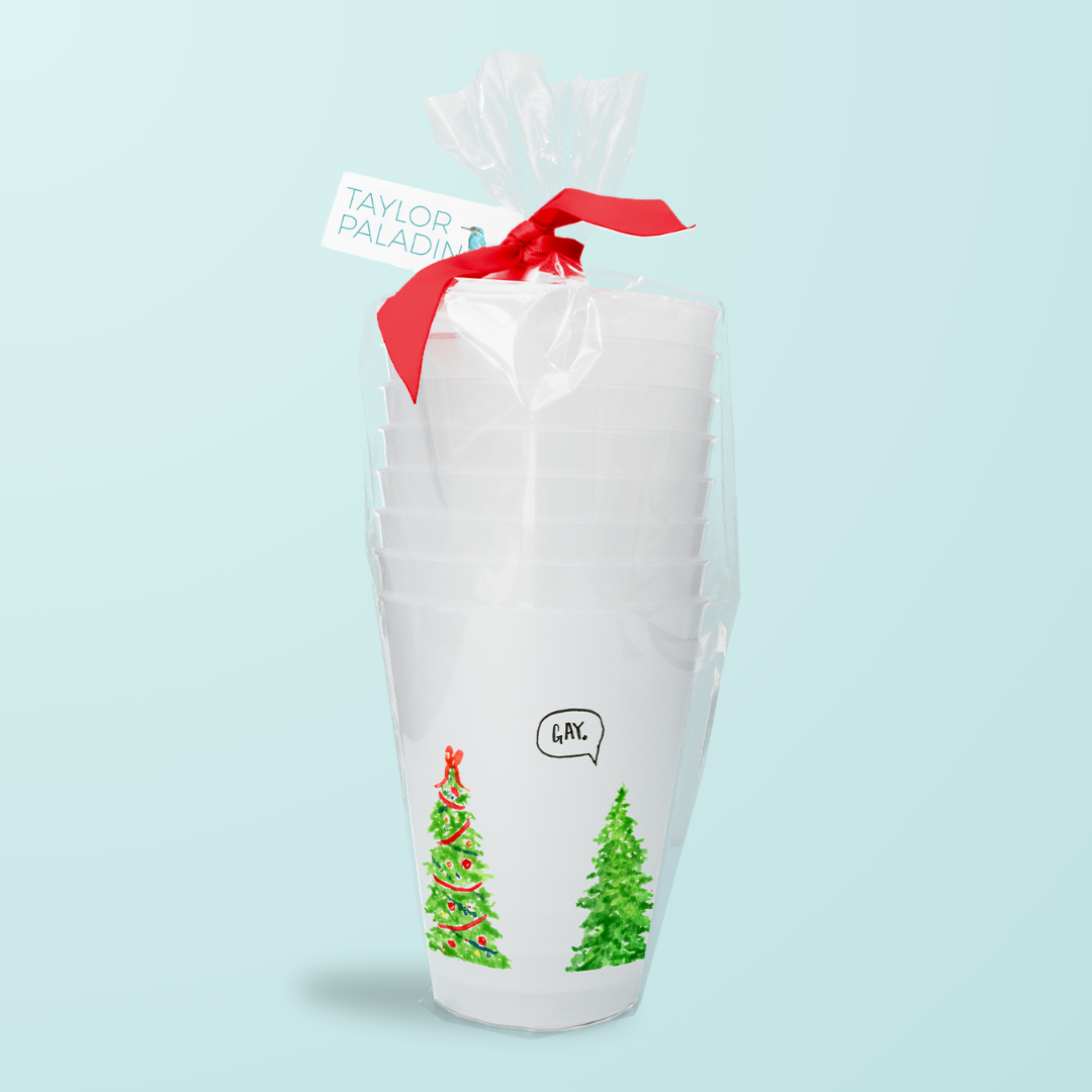 Gay Trees Frosted Cups