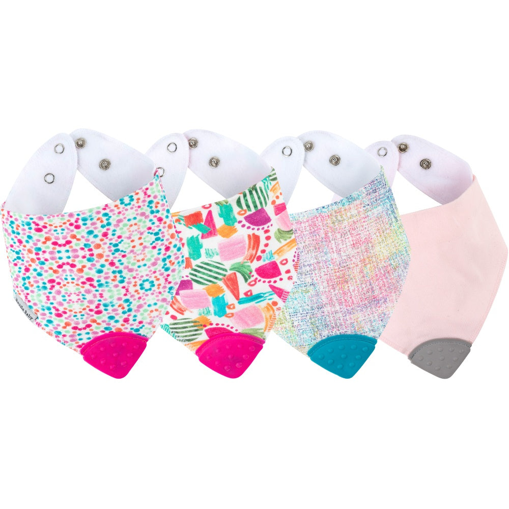 Banda Bib with Teether Attached  - Various Colors