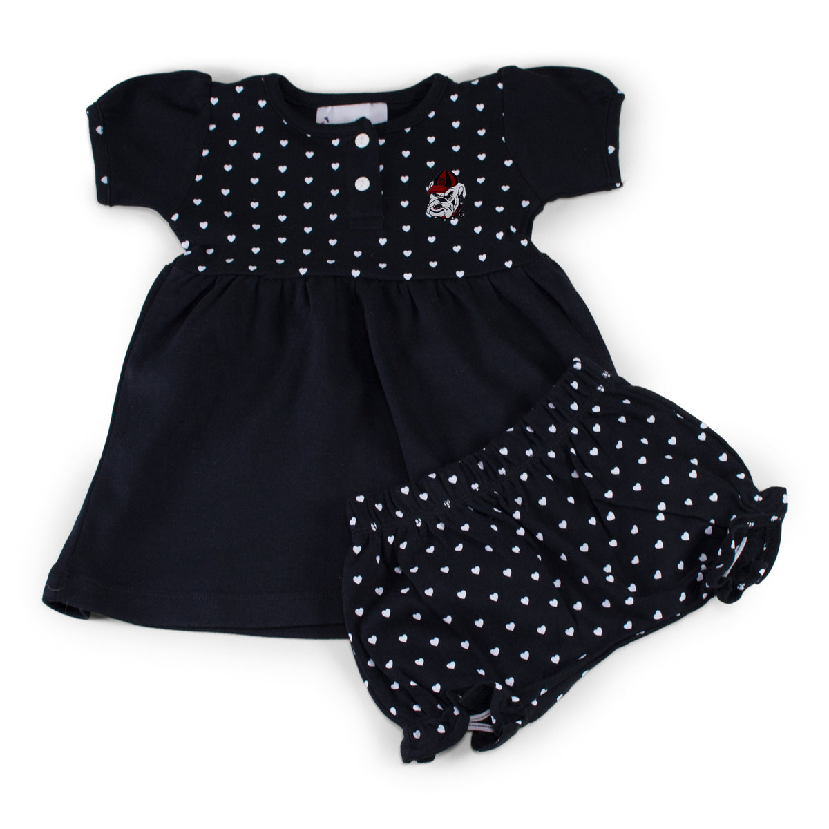 Georgia Girl's Heart Dress with Bloomers