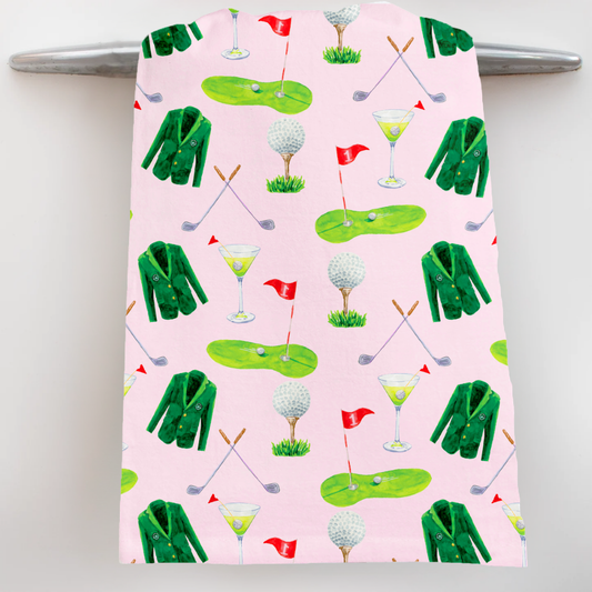 Golf Pattern Tea Towel