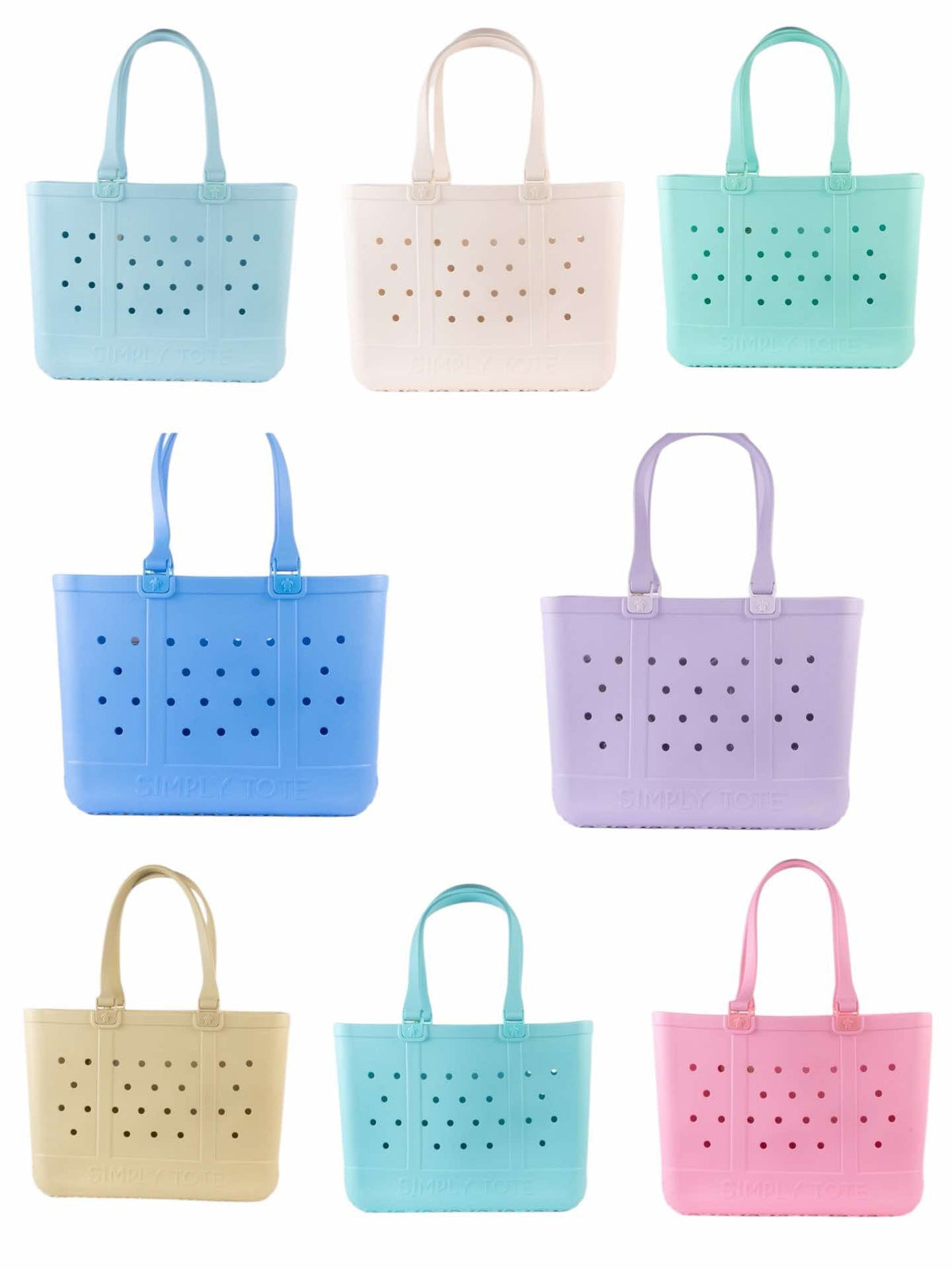 Solid Color Large Simply Tote - S25 - Simply Southern - NEW Handle Style