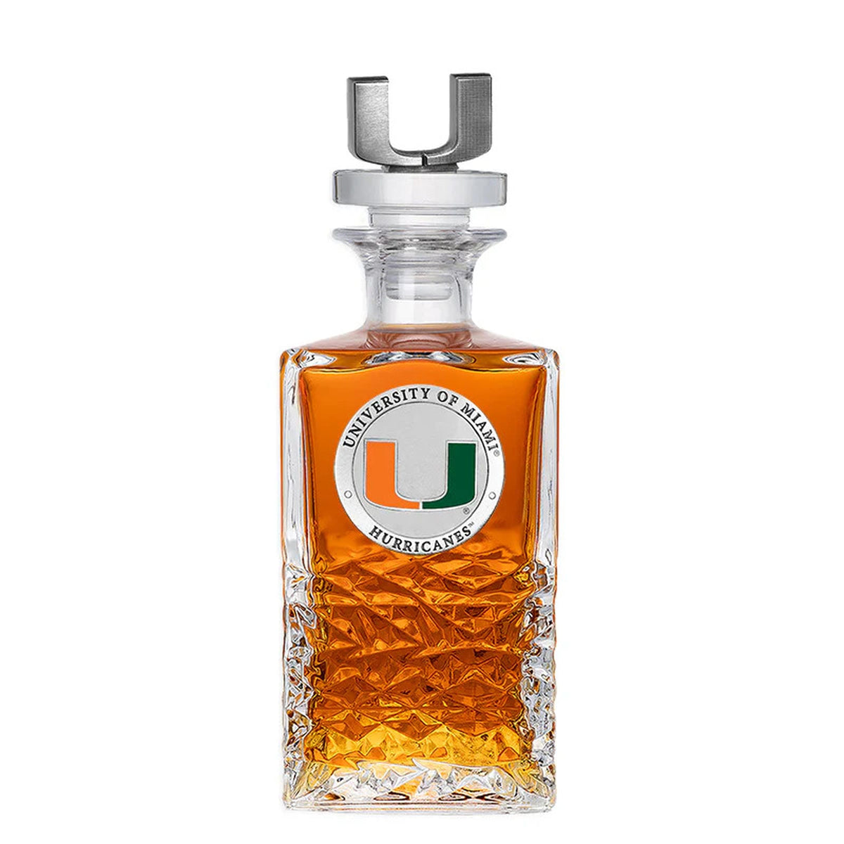 Miami Hurricanes Heritage Decanter with 3D Top