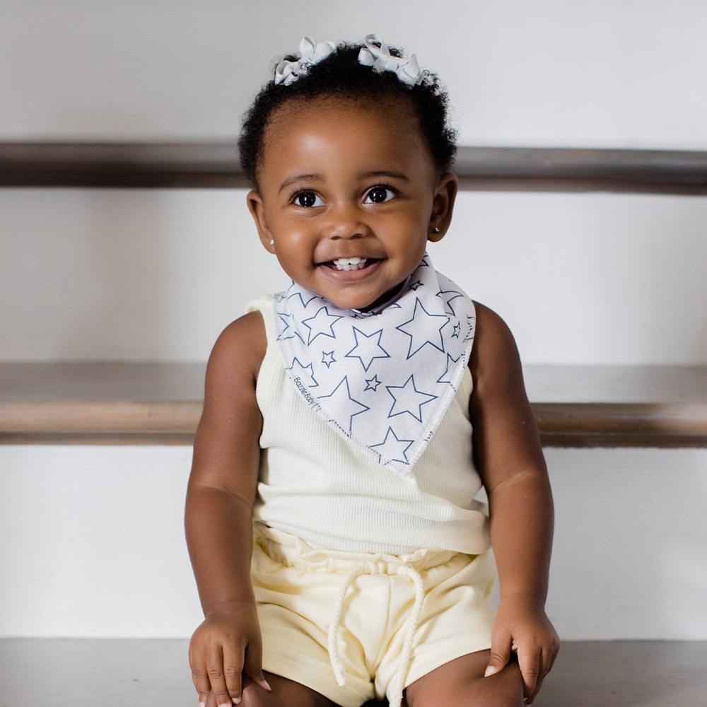 Bazzle Baby Bandana Bib 4-Pack - Various Colors