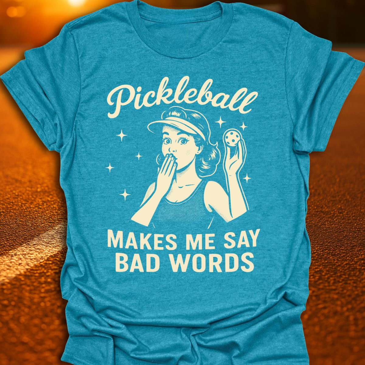 Bad Words Vintage Pickleball T-Shirt