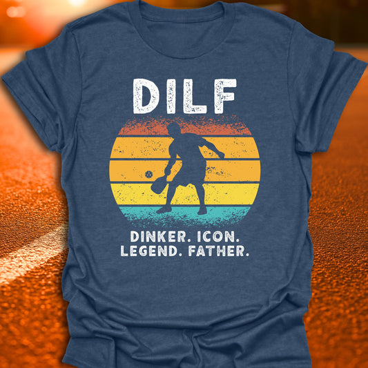 DILF Retro Sunset Silhouette T-Shirt