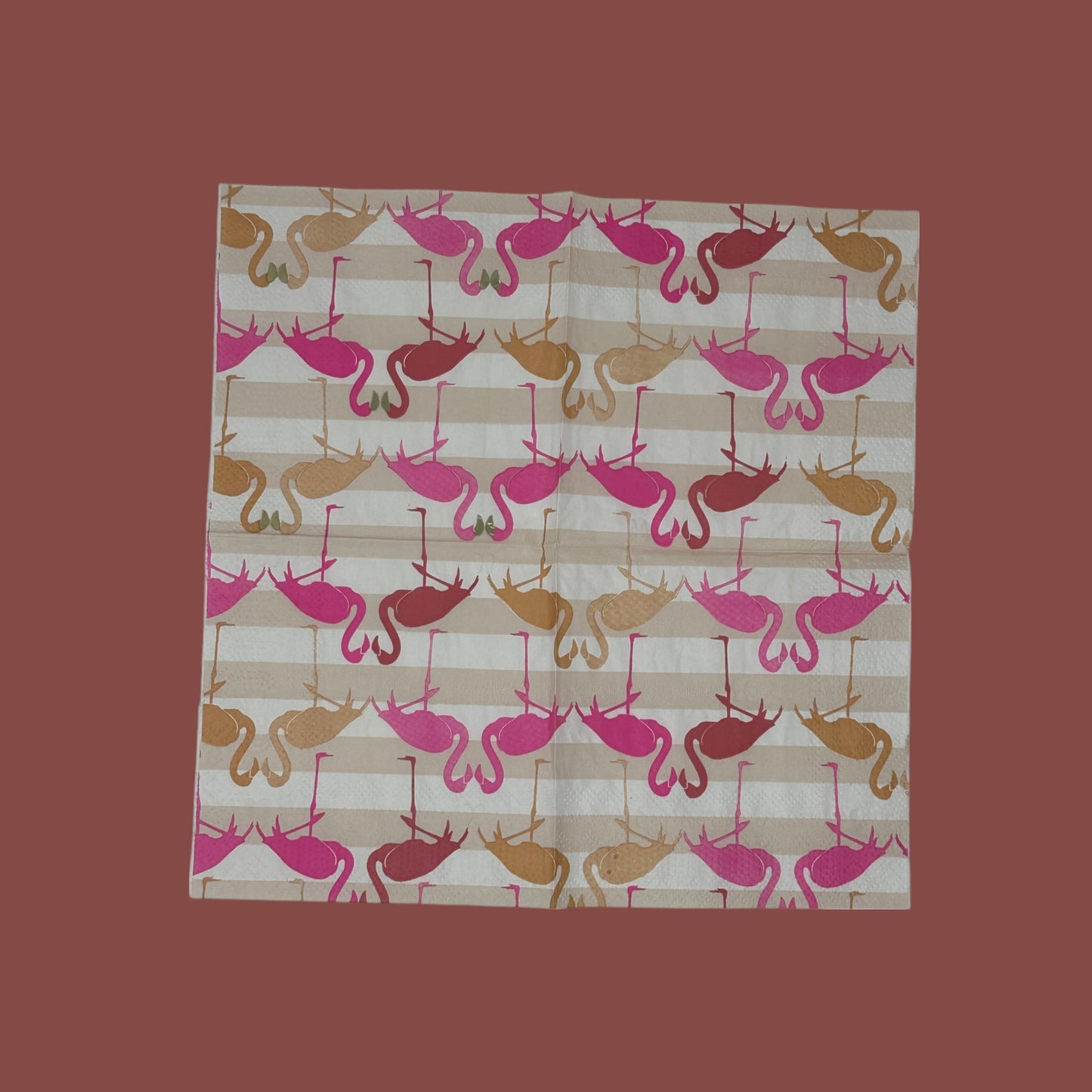 Flamingo Decoupage Napkins | Guest Size 3-Ply Paper Napkins for Crafts & Décor
