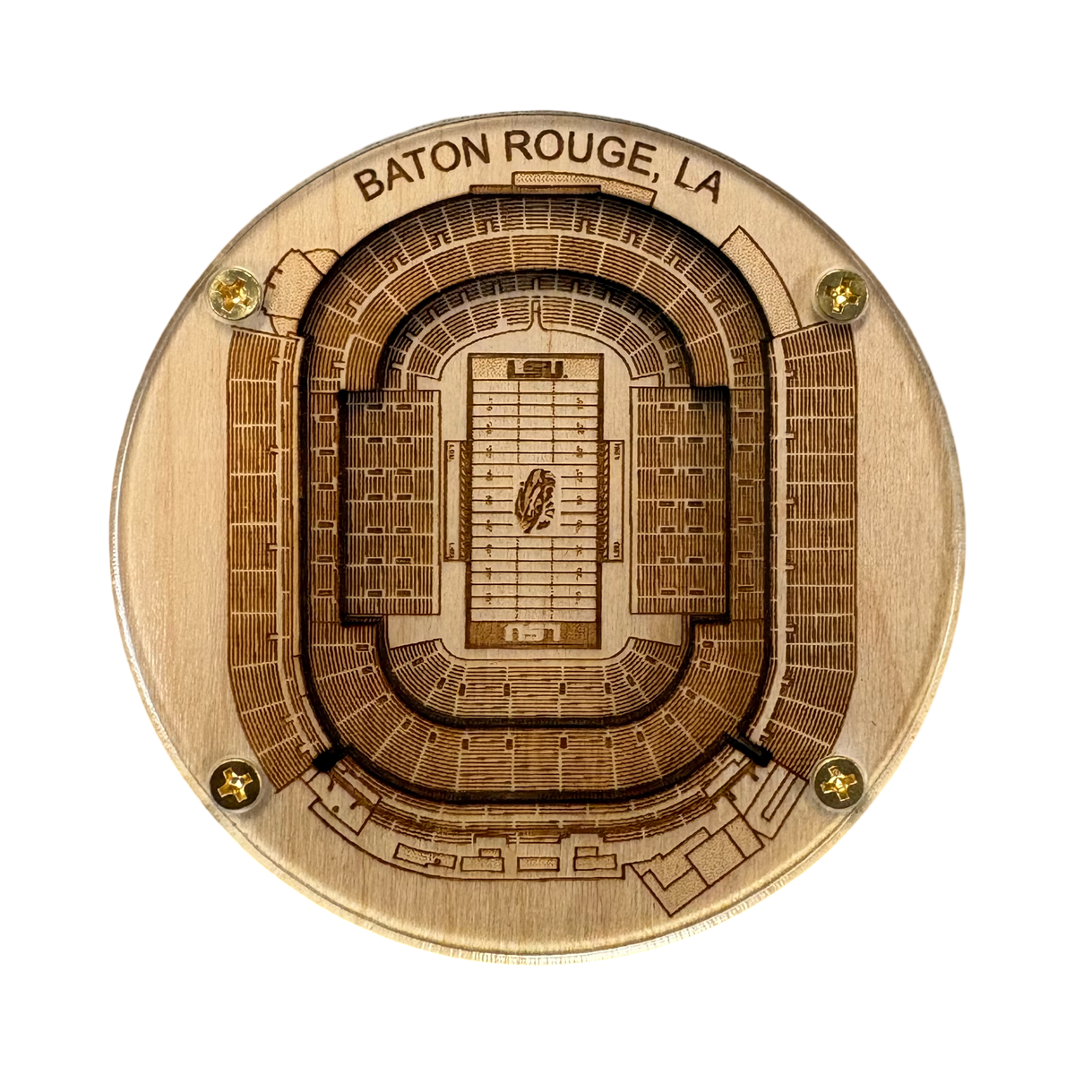 Baton Rouge, Louisiana Coaster Art (Tiger Stadium)