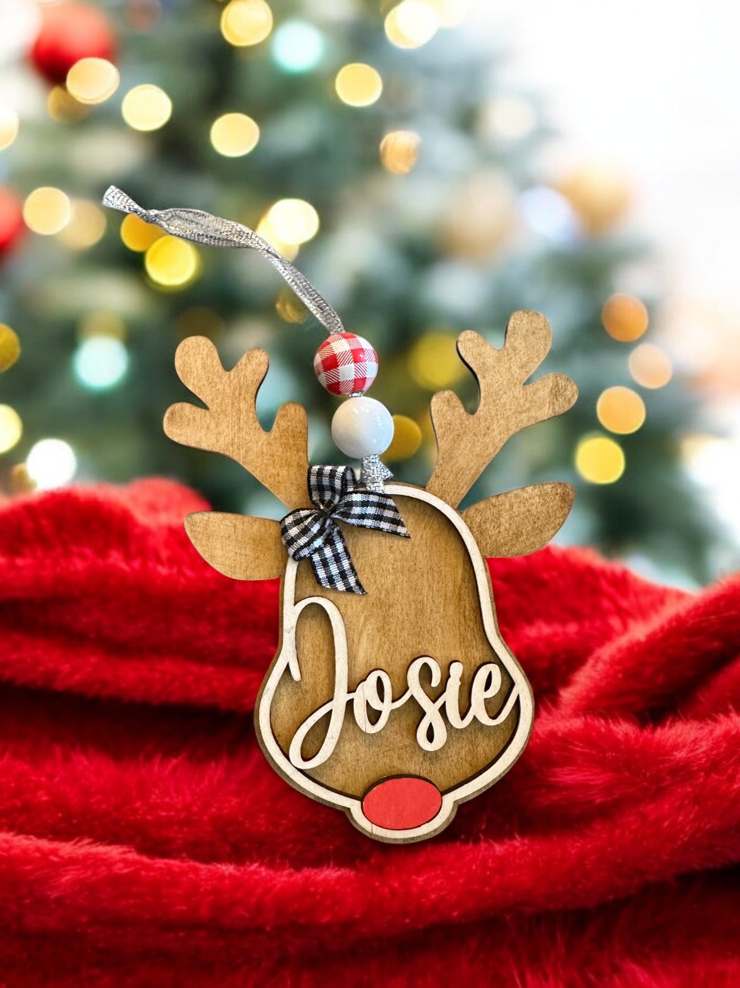 Personalized Reindeer Ornament