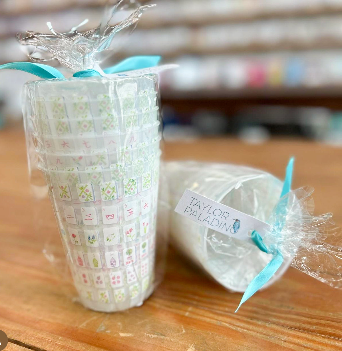 Mahjong Tiles Cups