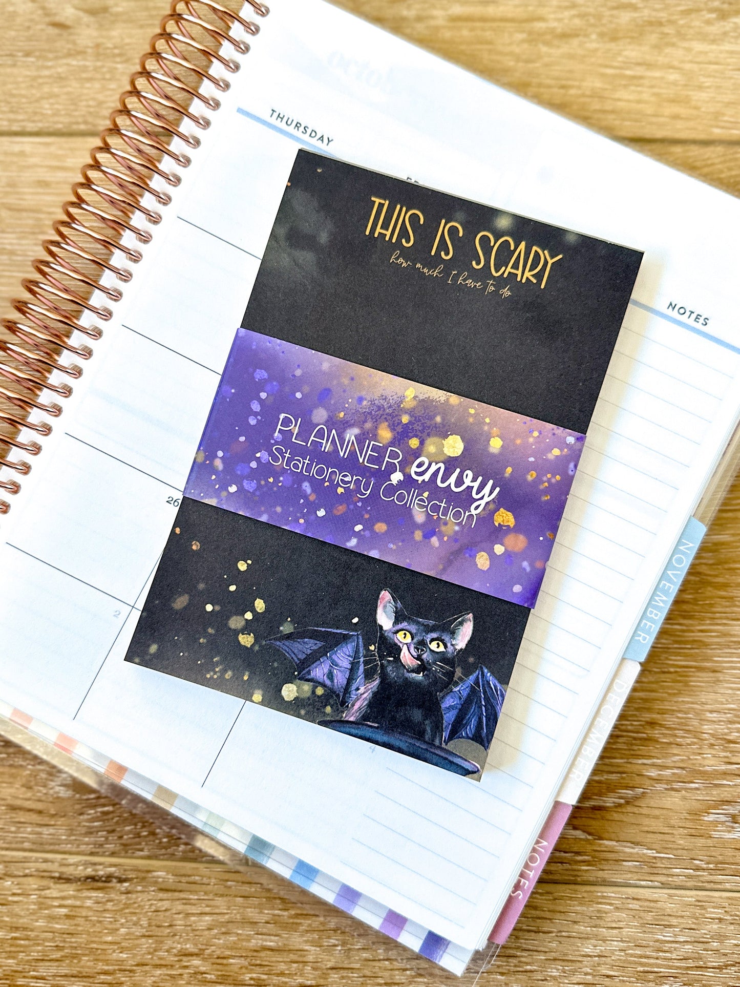 Black Spooky Halloween Notepad. It's Scary How Much I have To Do List Pad - 4x6 Inches (*Notepad Only*) (NPE010)