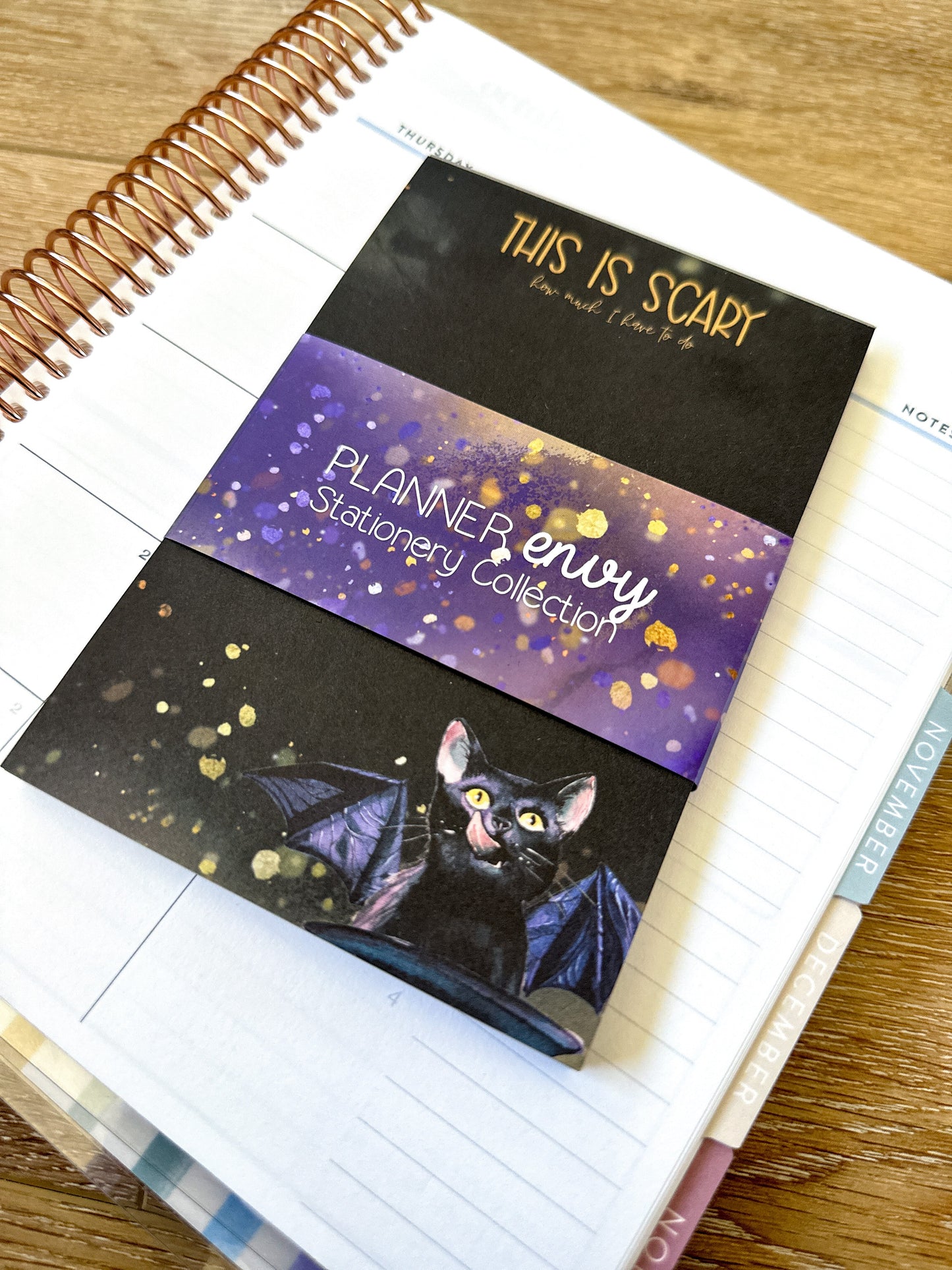 Black Spooky Halloween Notepad. It's Scary How Much I have To Do List Pad - 4x6 Inches (*Notepad Only*) (NPE010)