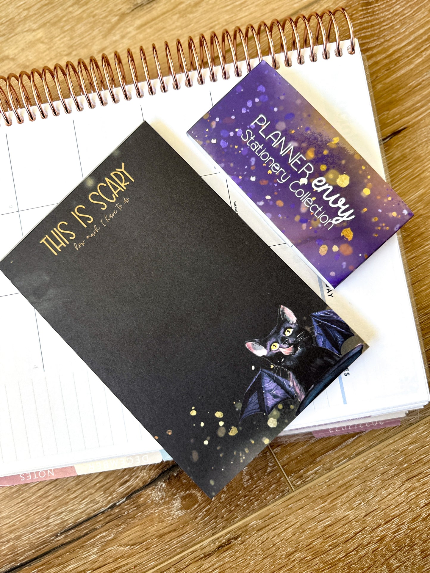 Black Spooky Halloween Notepad. It's Scary How Much I have To Do List Pad - 4x6 Inches (*Notepad Only*) (NPE010)