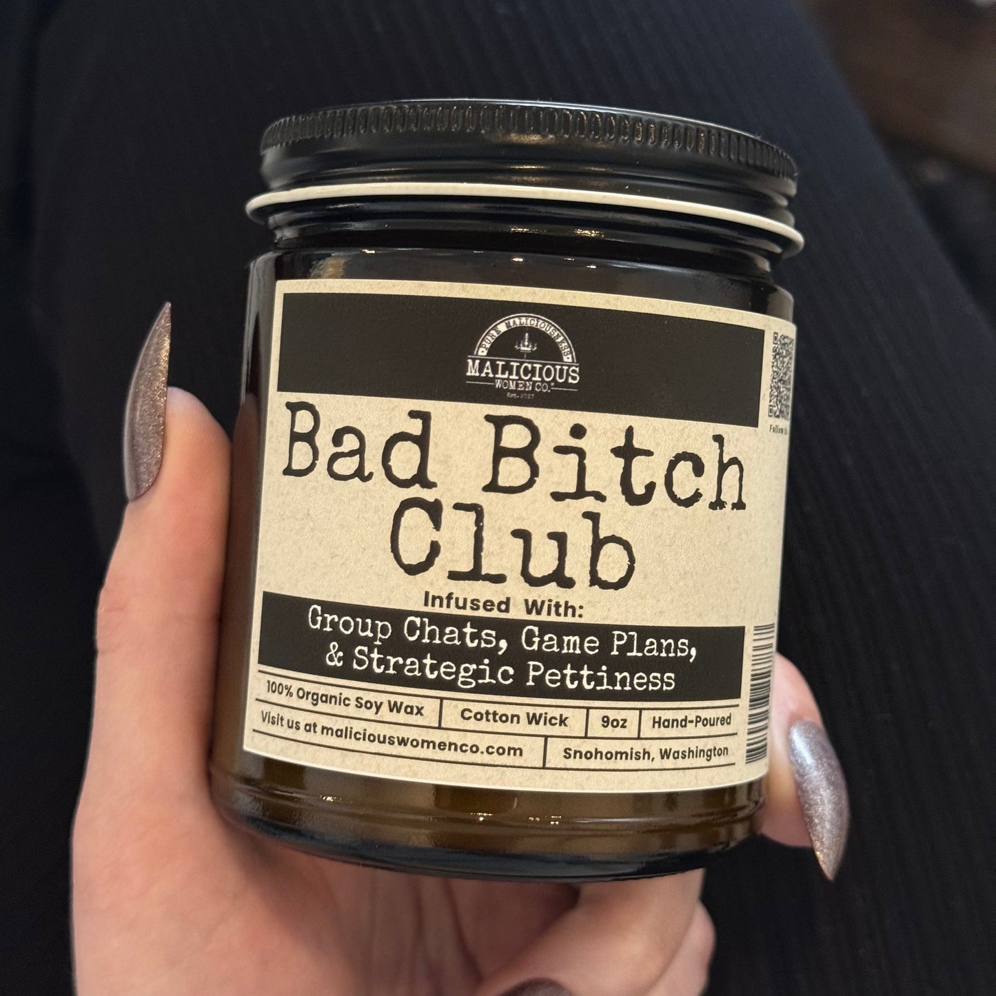 Bad B*tch Club | Scent: Frooty Loops | 9oz Bestie Candle | Malicious Women Co