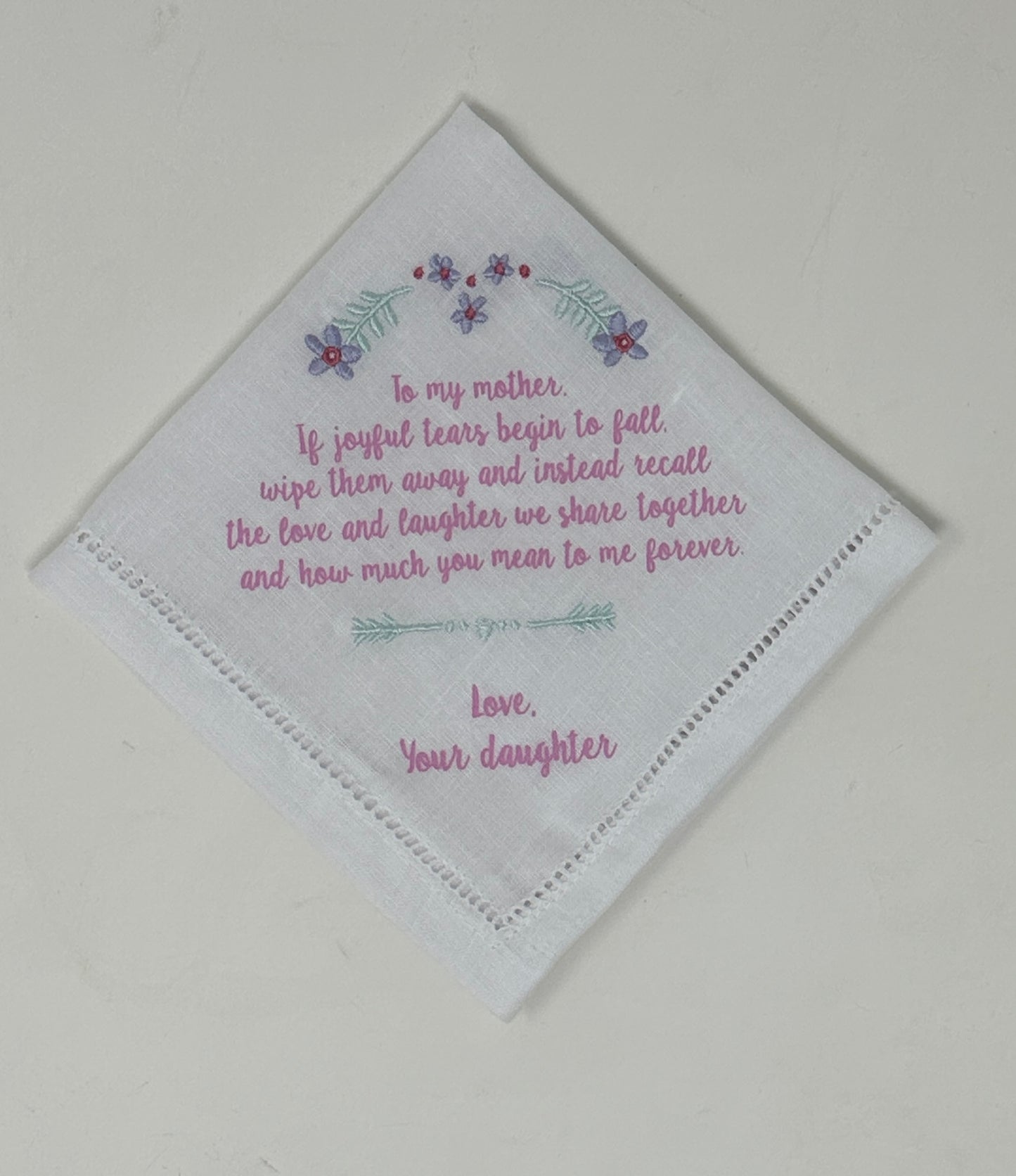 Mother of the Bride Handkerchief