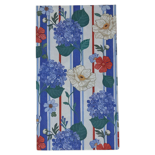 Americana Floral Decoupage Paper Napkins – You Choose Design | Red White Blue Botanical Garden | Set of 2