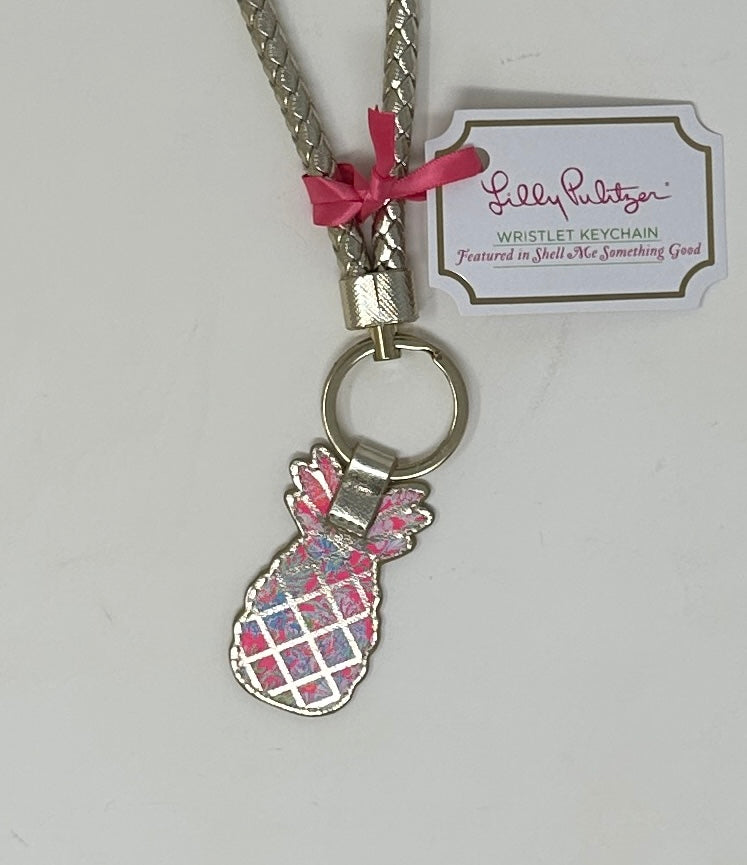 Lilly Pulitzer  Pineapple Wristlet Keychain