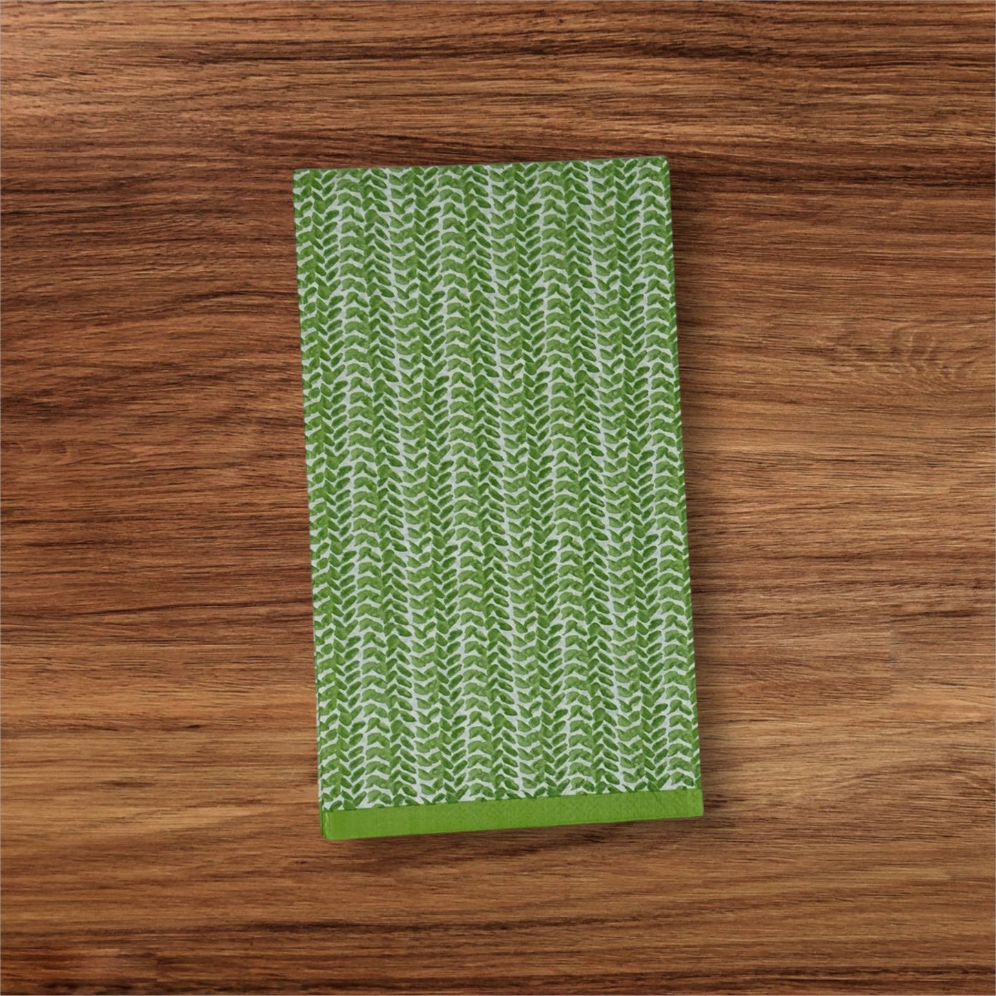 Spring Green Leaf Decoupage Napkins Green White Guest Paper Crafts