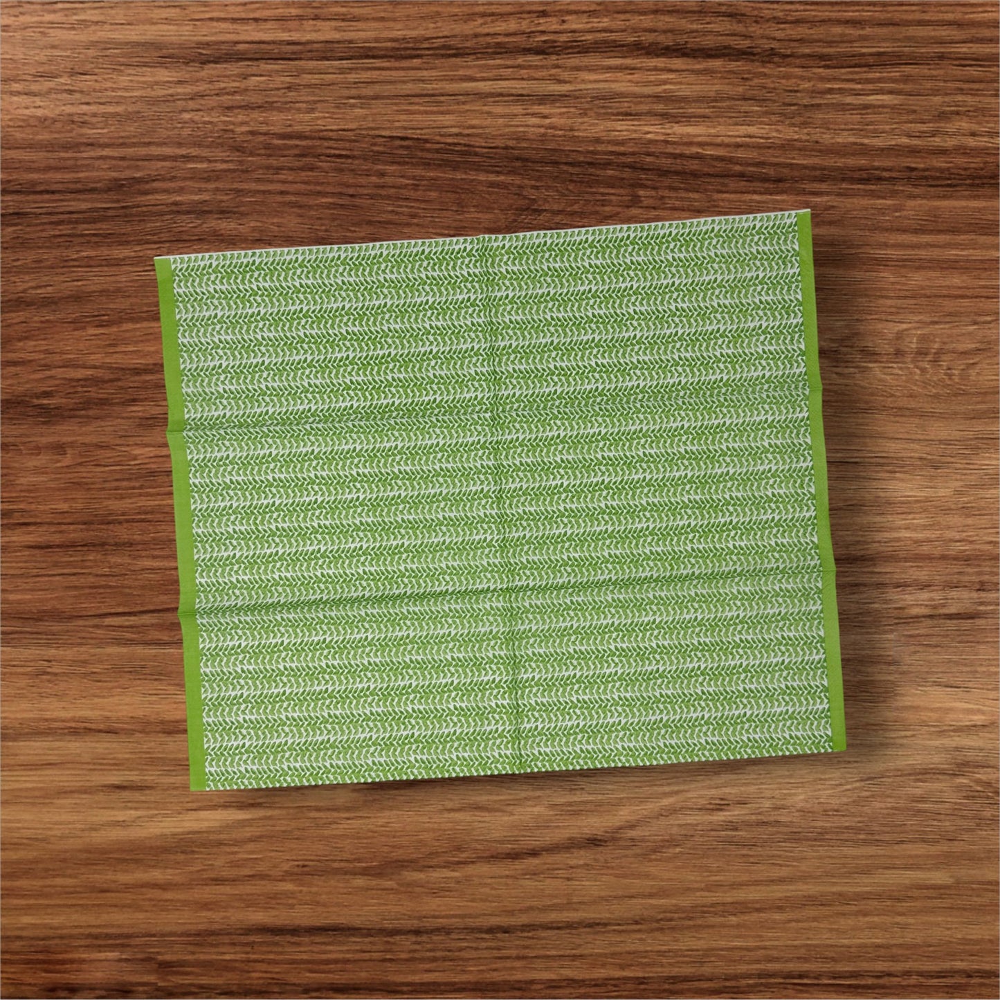 Spring Green Leaf Decoupage Napkins Green White Guest Paper Crafts