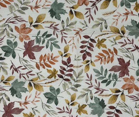 Fall Foliage Guest Napkins – 2-Pack Autumn Leaves 3-Ply Decoupage Paper for Crafts & Journaling