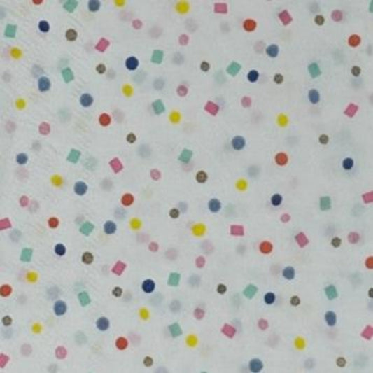 Decoupage Napkins Party Confetti Blue Yellow Purple Gold Guest Paper Crafts