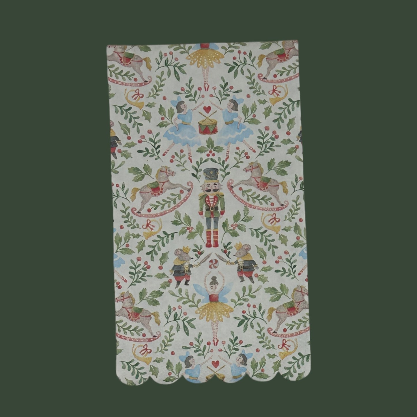 Nutcracker Guest Size Decoupage Napkins – Holiday Ballet Christmas Paper Napkins for Crafts, Journaling & Mixed Media