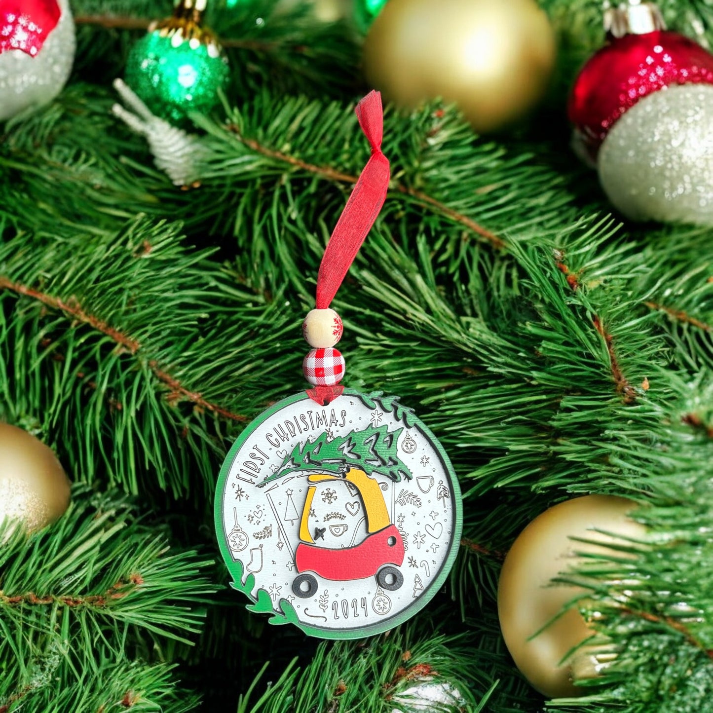 Capture Precious Memories with a Little Coupe Keepsake Ornament - Perfect for Baby's First Christmas in 2024