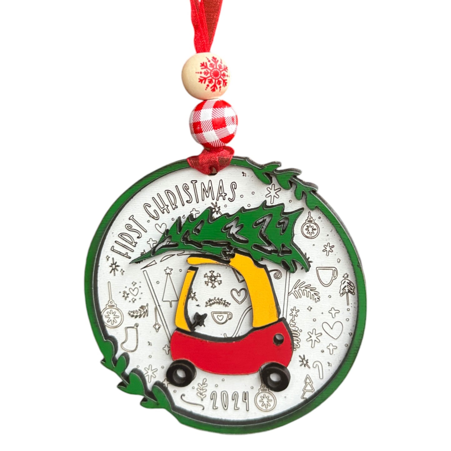 Capture Precious Memories with a Little Coupe Keepsake Ornament - Perfect for Baby's First Christmas in 2024