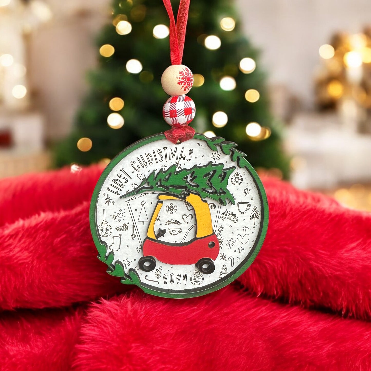 Capture Precious Memories with a Little Coupe Keepsake Ornament - Perfect for Baby's First Christmas in 2024