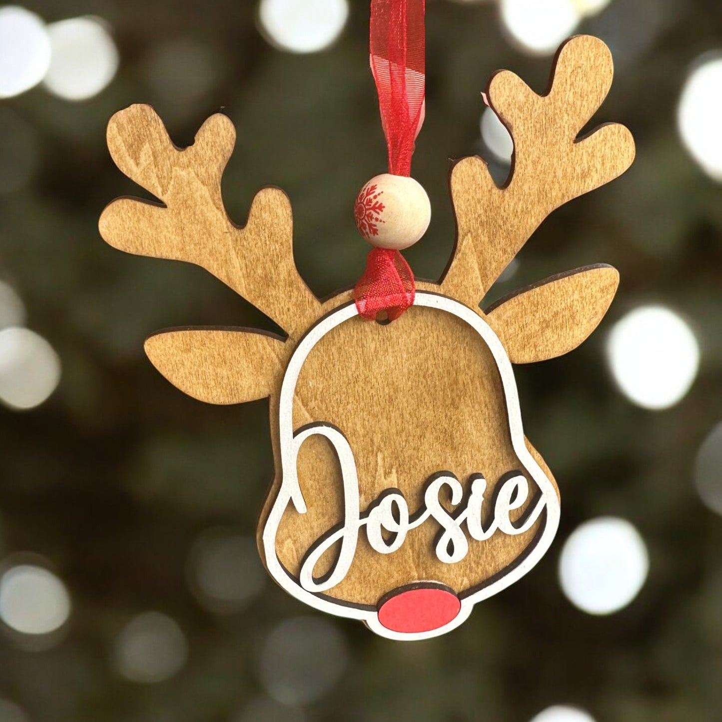 Personalized Reindeer Ornament