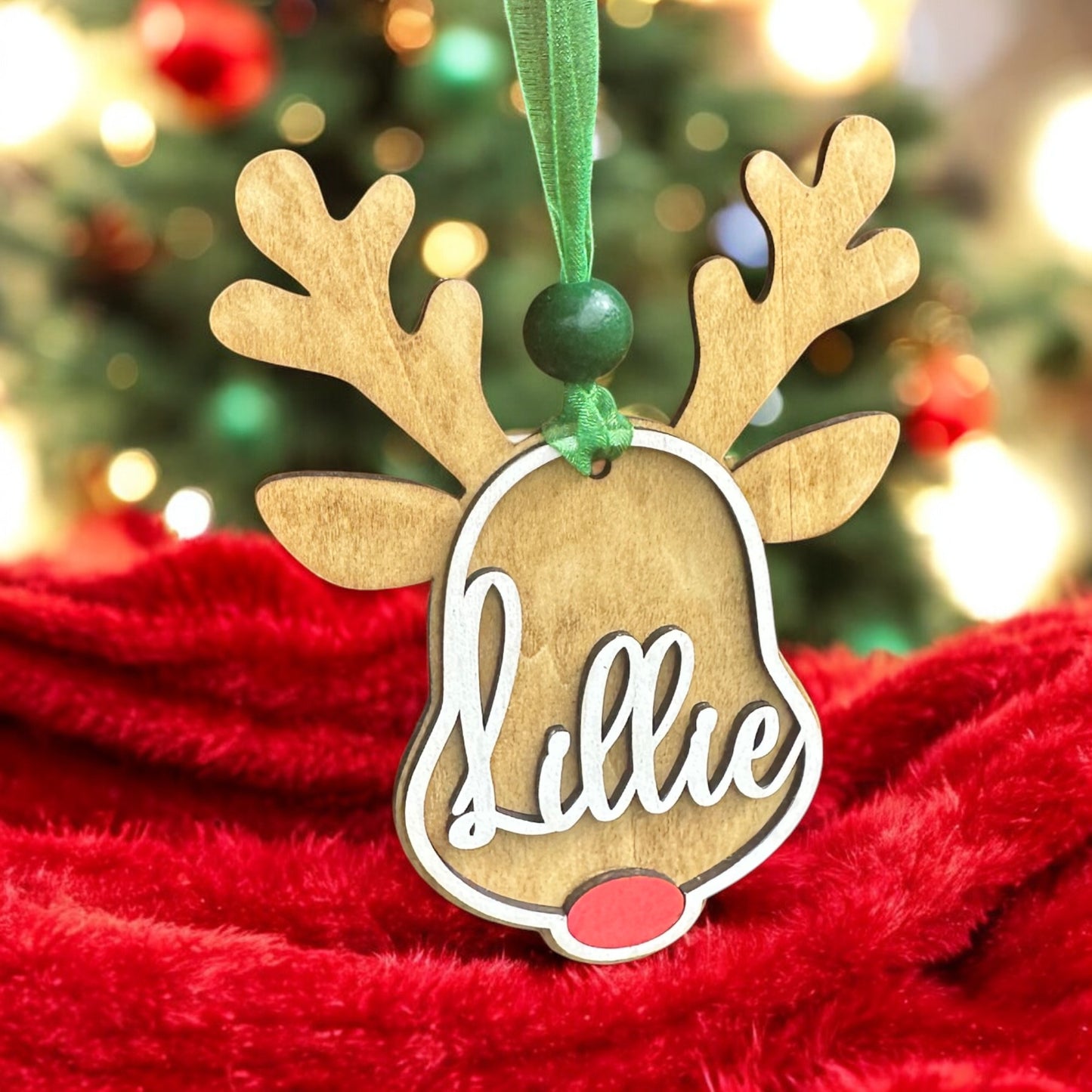 Personalized Reindeer Ornament