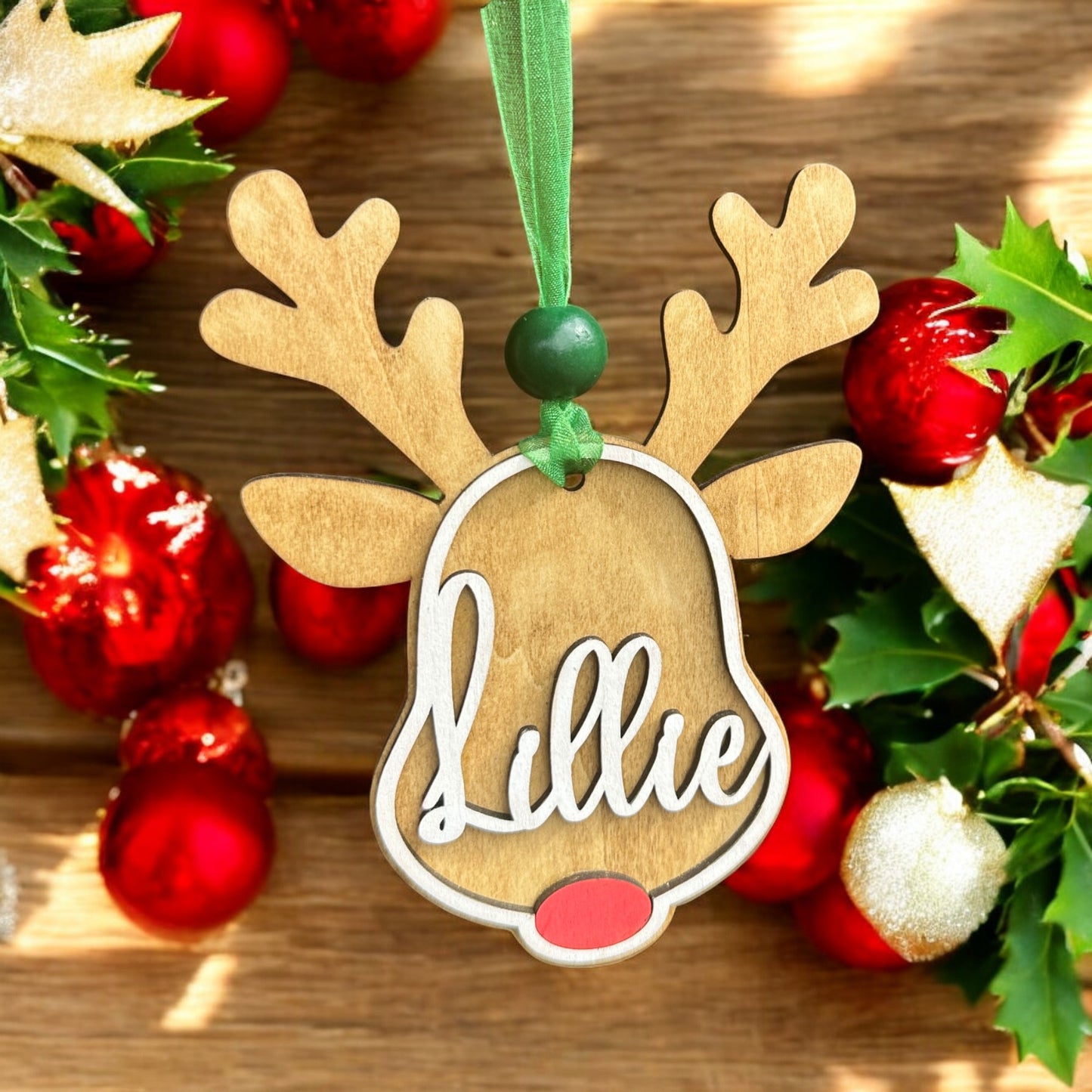 Personalized Reindeer Ornament