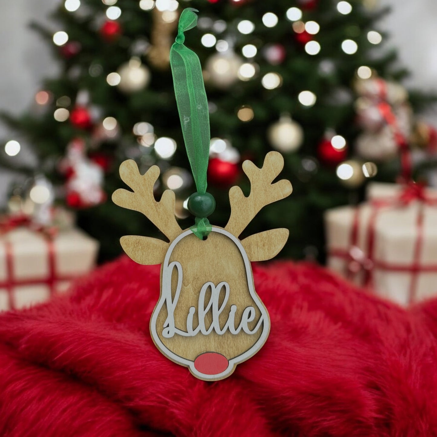 Personalized Reindeer Ornament